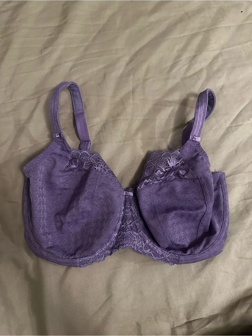 Panache Envy Balcony Underwire Bra 7285 US 32GG Violet Unlined 4 Part Cup Lace